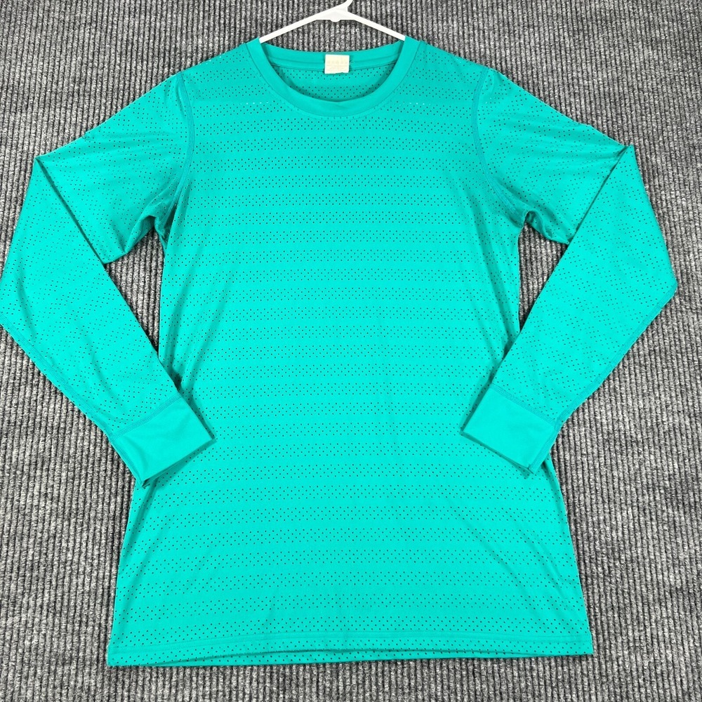 Zyia Shirt Active Womens Size Medium Long Sleeve Activewear Lightweight Vented